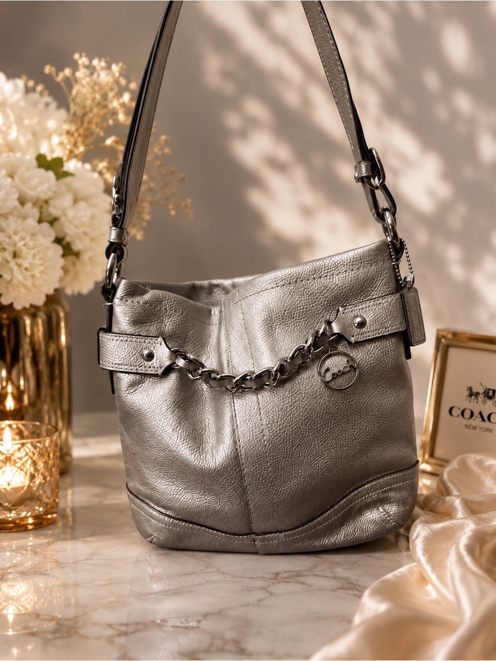 Coach Convertible Chain Duffle (Style Number F19722)